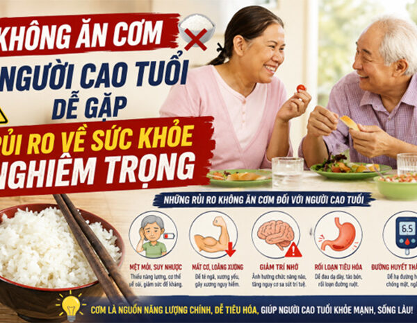 Không ăn cơm người cao tuổi dễ gặp rủi ro về sức khỏe nghiêm trọng