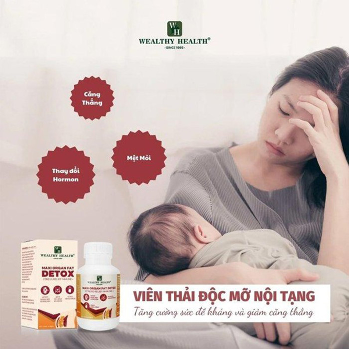 Viên thải độc mỡ nội tạng Maxi Organ Fat Detox Wealthy Health